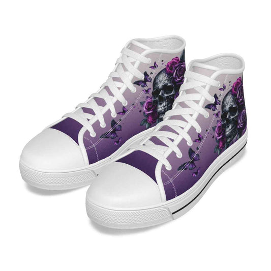Skulls N Butterflies Women's High Top Shoes