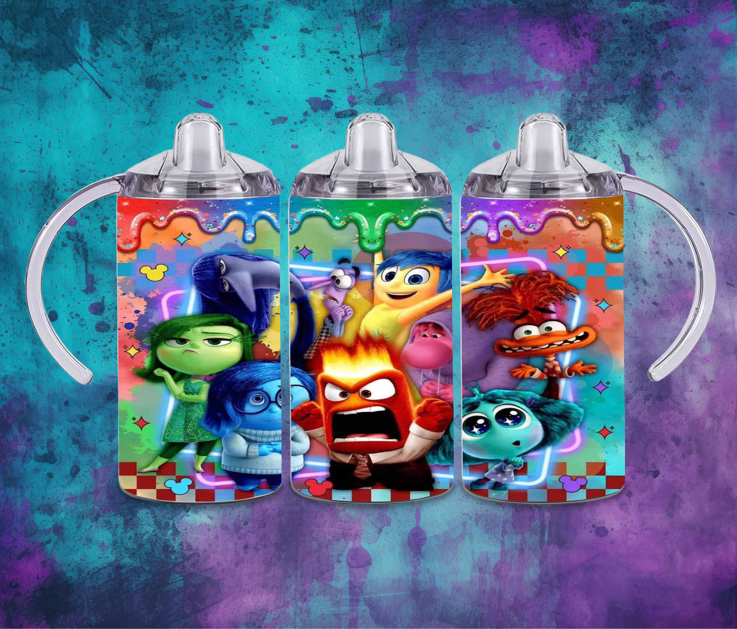 Inside Out Character 12oz Sippy or Skinny Tumbler