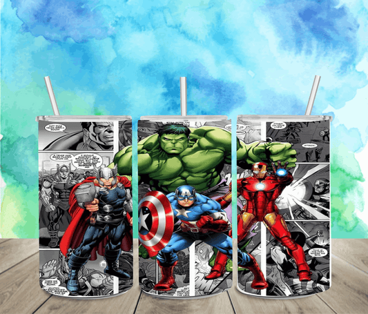 Marvel 12oz Sippy or Skinny Tumbler