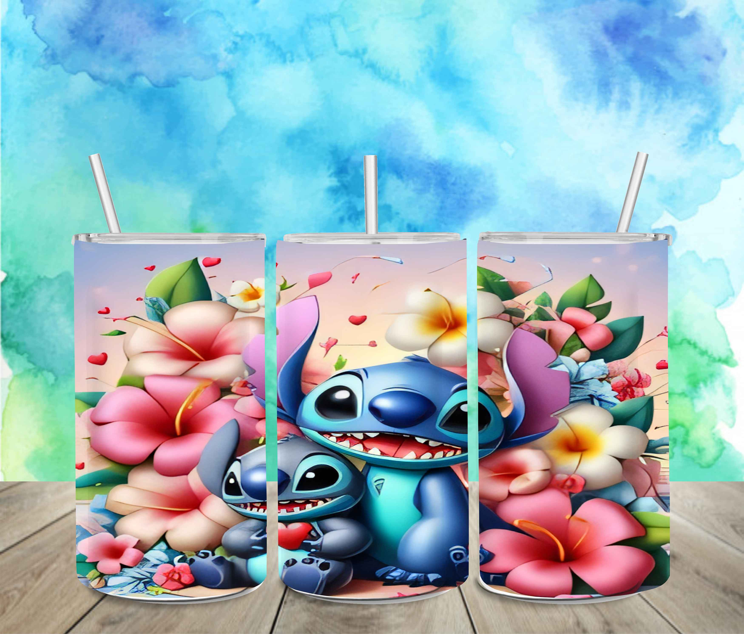 Stitch 12oz Sippy or Skinny Tumbler