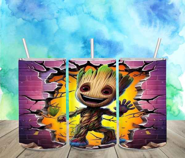 Groot 12oz Sippy or Skinny Tumbler