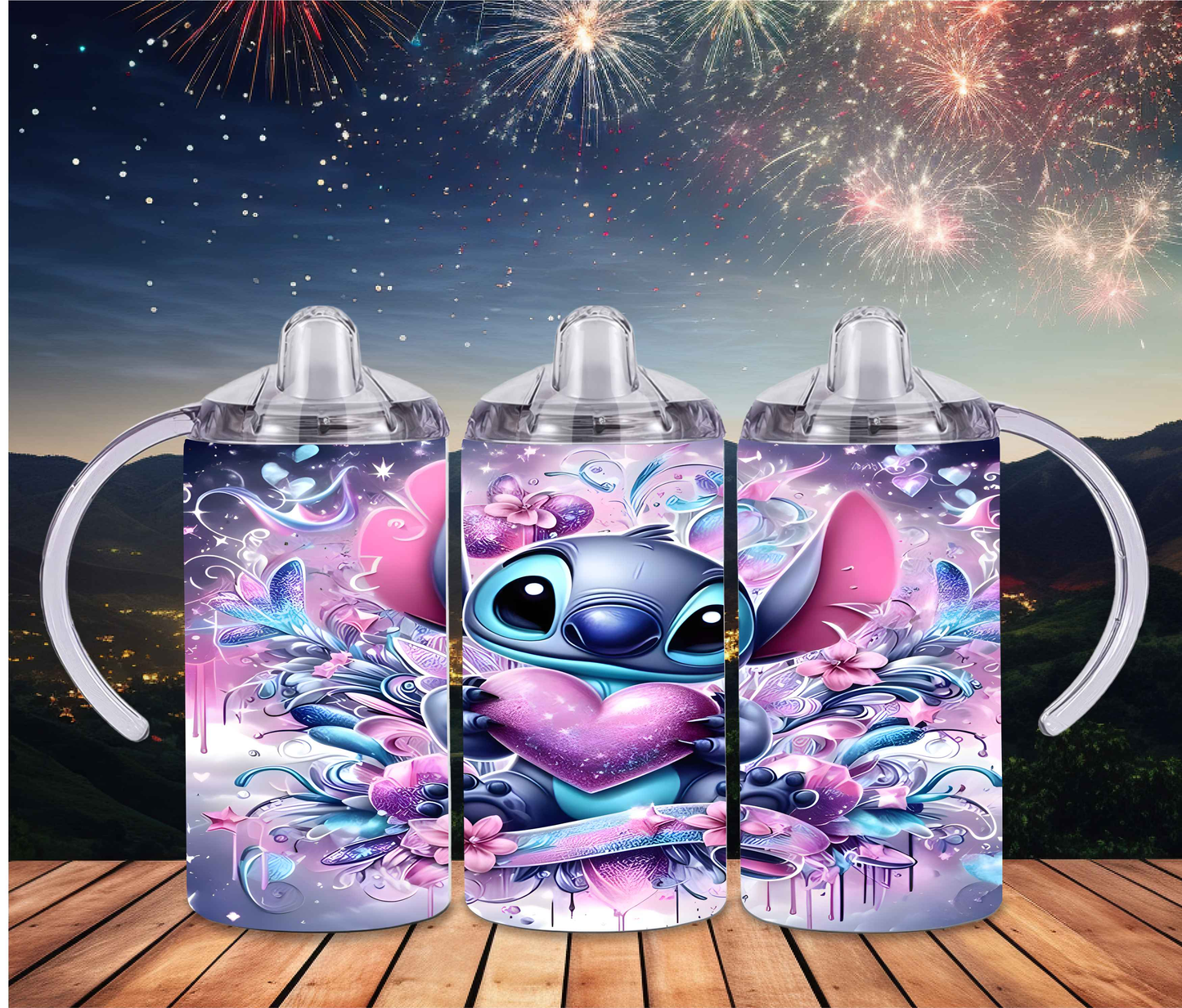 Stitch 12oz Sippy or Skinny Tumbler