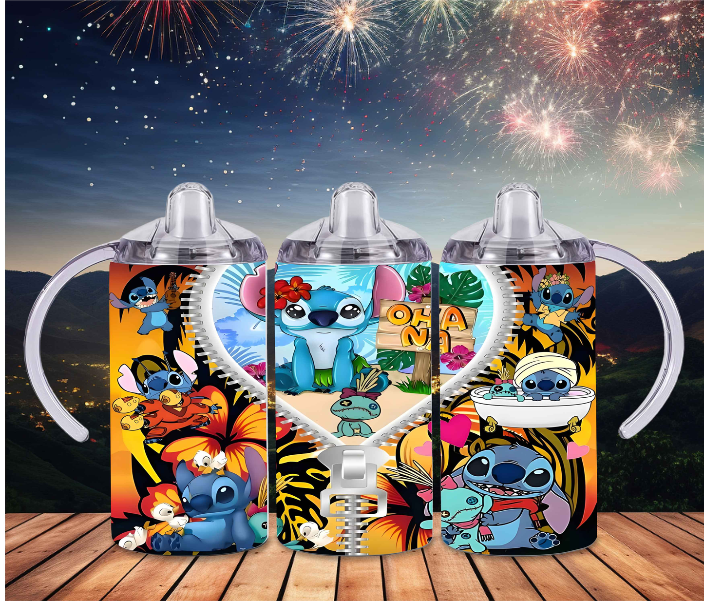 Stitch 12oz Sippy or Skinny Tumbler