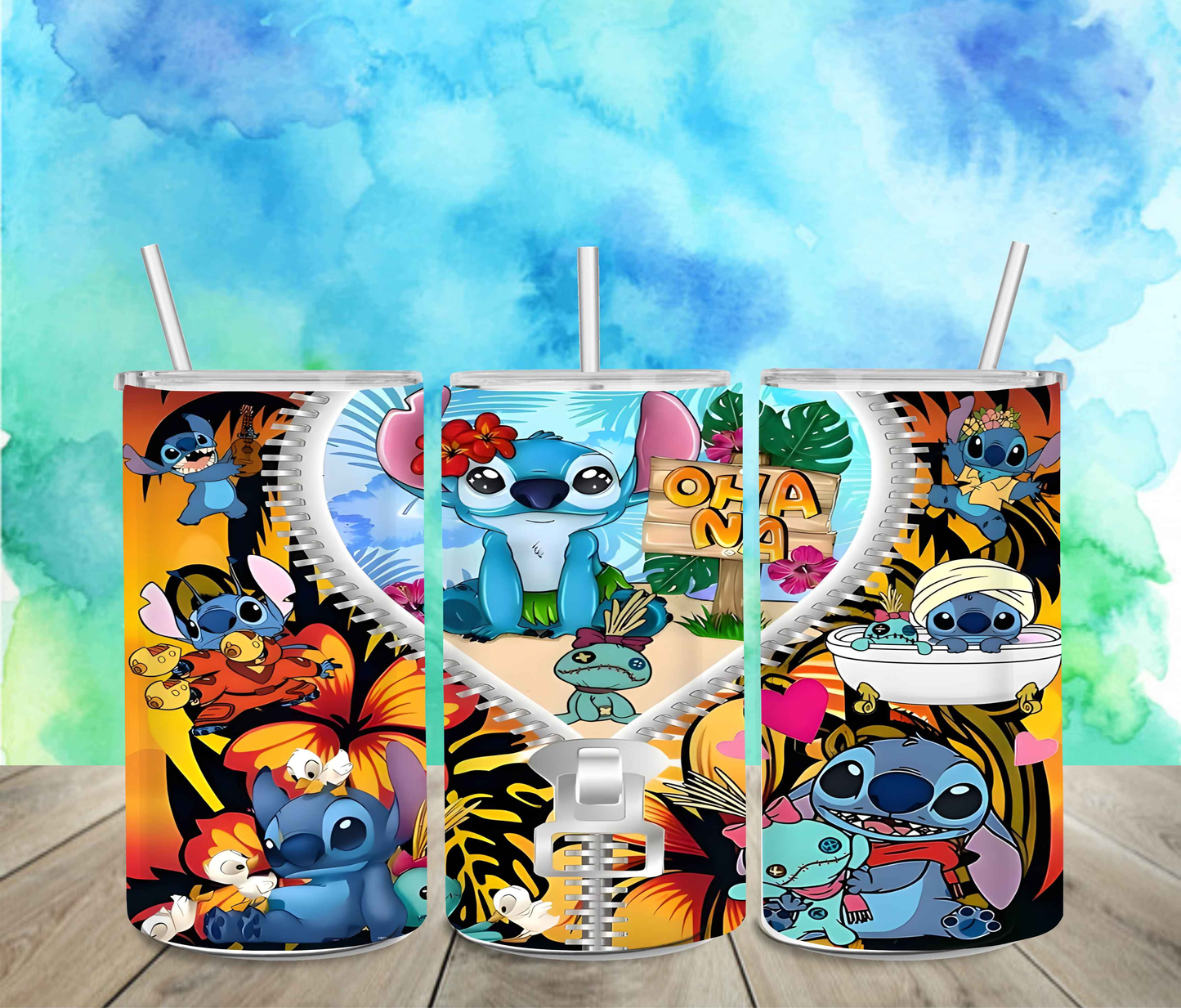 Stitch 12oz Sippy or Skinny Tumbler