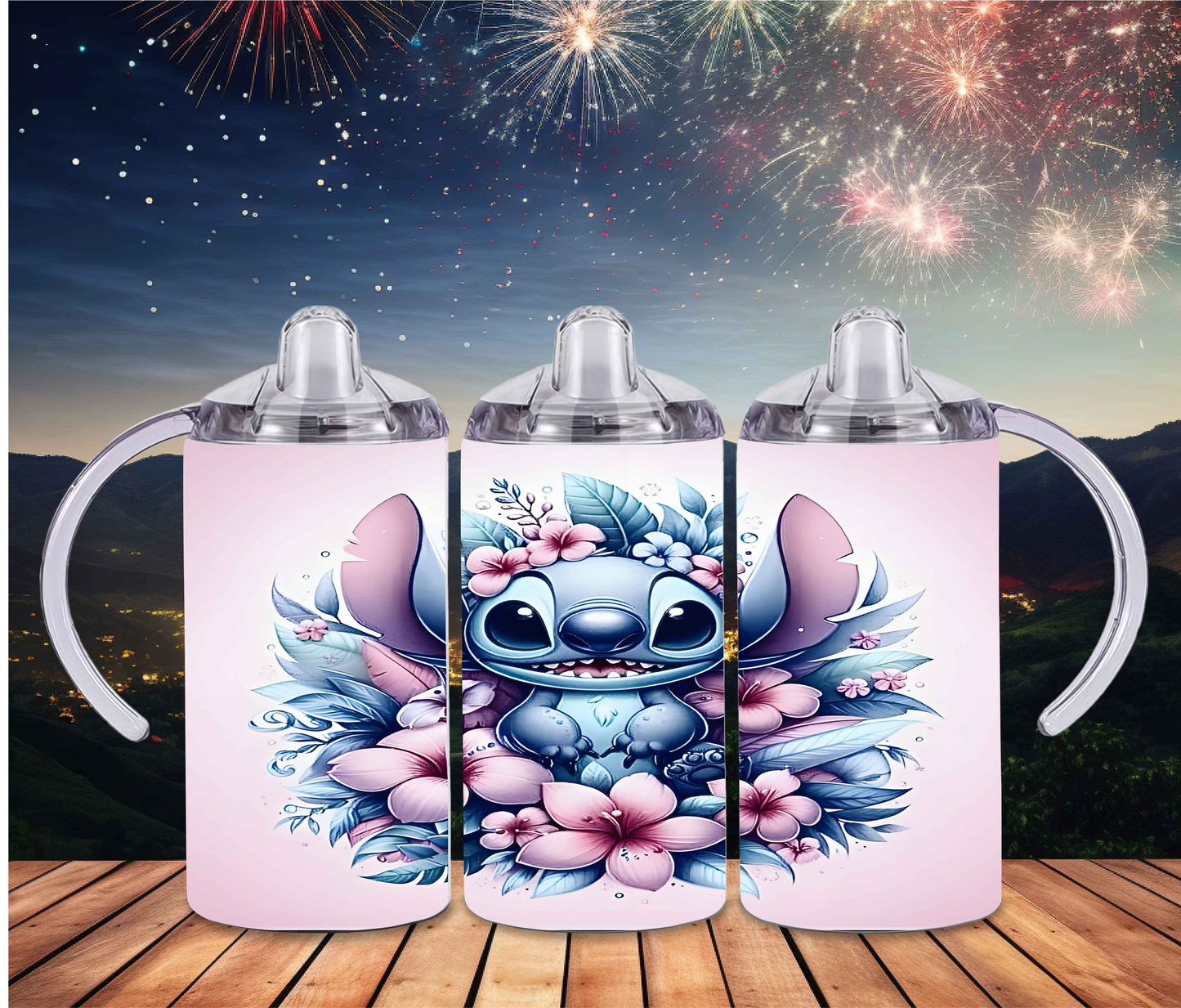 Stitch 12oz Sippy or Skinny Tumbler