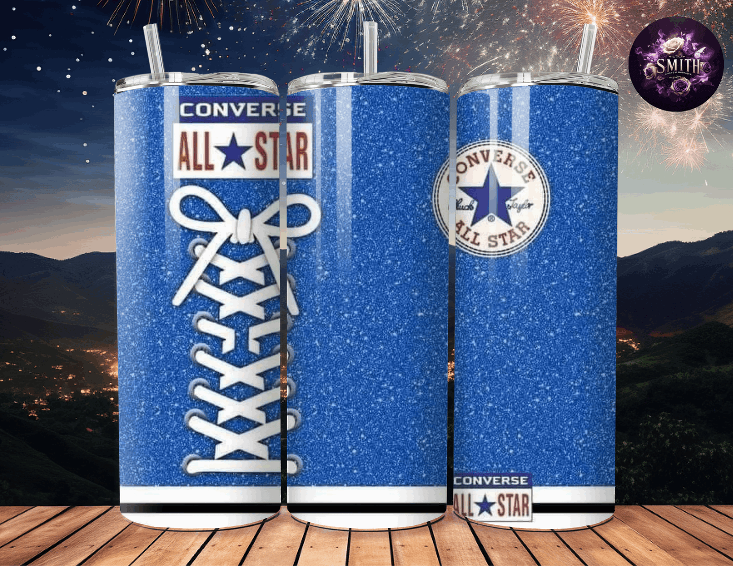 Blue Converse Tumbler