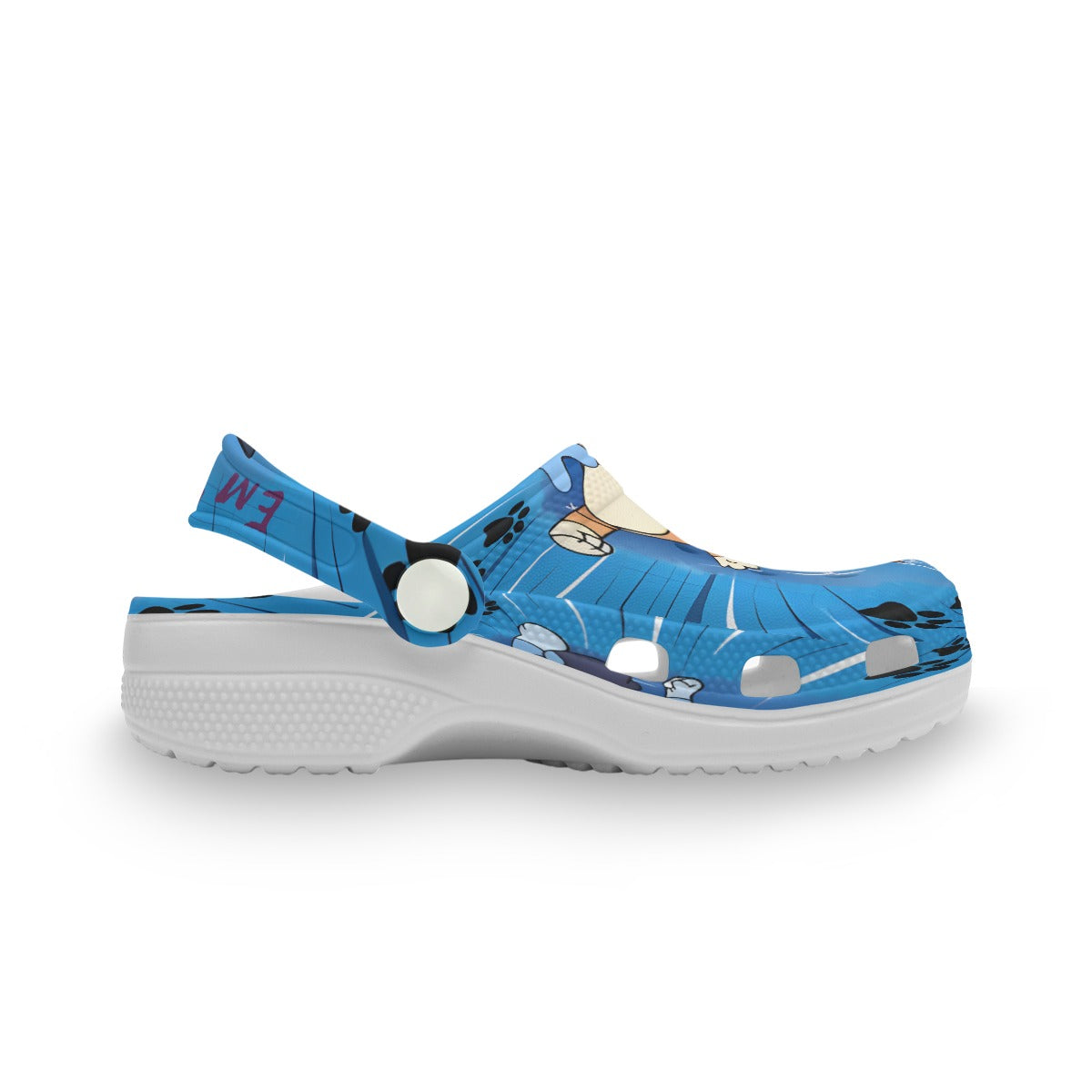 Bluey Kids Custom "Name" Clog Shoes with Strap
