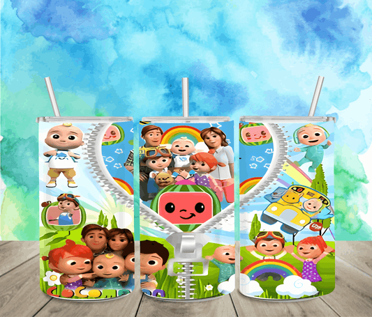 Cocomelon 12oz Sippy or Skinny Tumbler