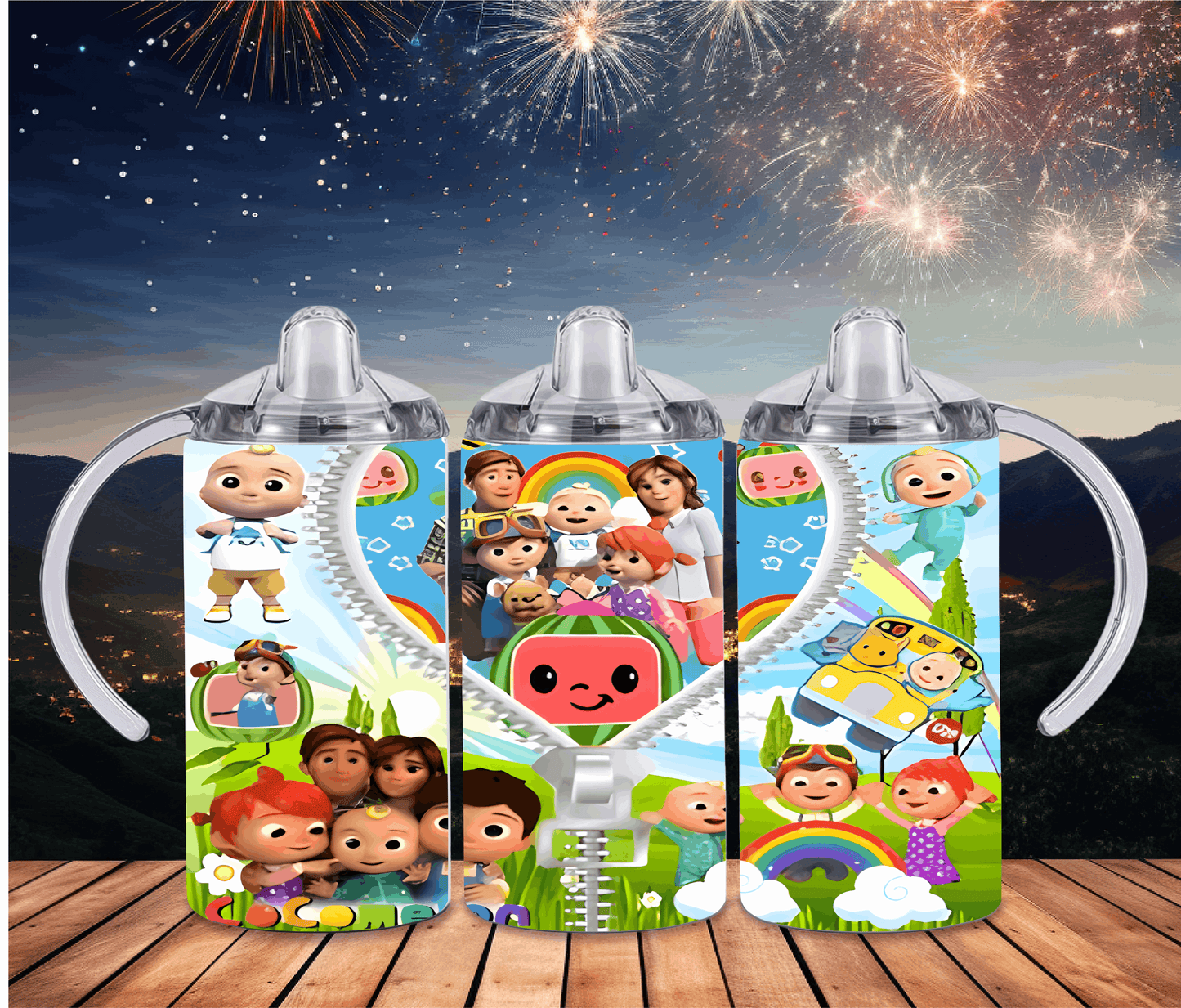 Cocomelon 12oz Sippy or Skinny Tumbler