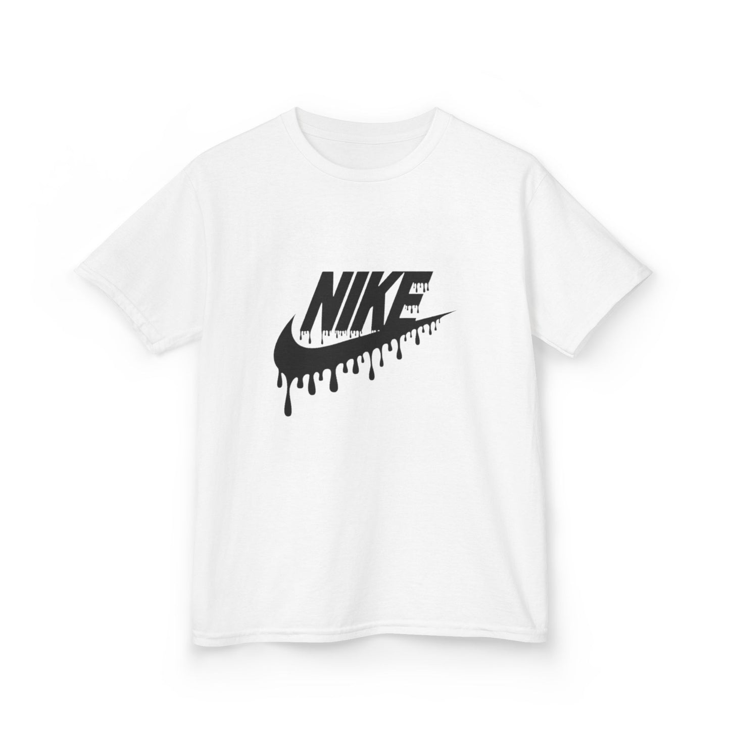 Trendy Black Dripping Logo Kids Cotton™ Tee