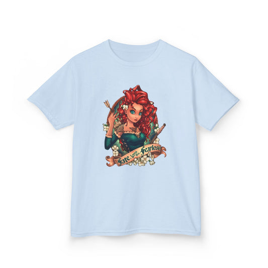 Mirida-Inspired Kids Cotton Tee - "Fate Loves The Fearless" Graphic Shirt
