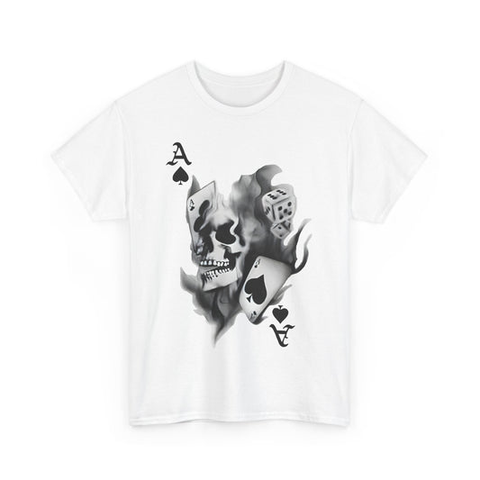 Gothic Ace of Spades Unisex Cotton T-Shirt