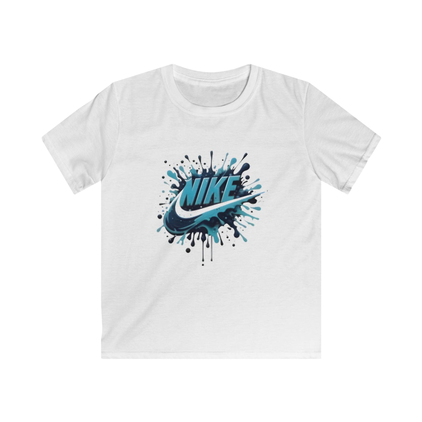 Nike Kids Softstyle Tee - Vibrant Splash Design