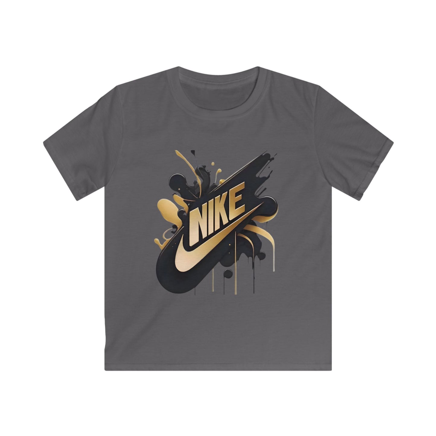 Stylish Kids Softstyle Tee with Bold Nike Design