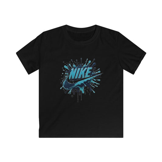 Nike Kids Softstyle Tee - Vibrant Splash Design
