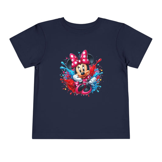 Minnie Mouse Toddler T-Shirt - Colorful Splash Design