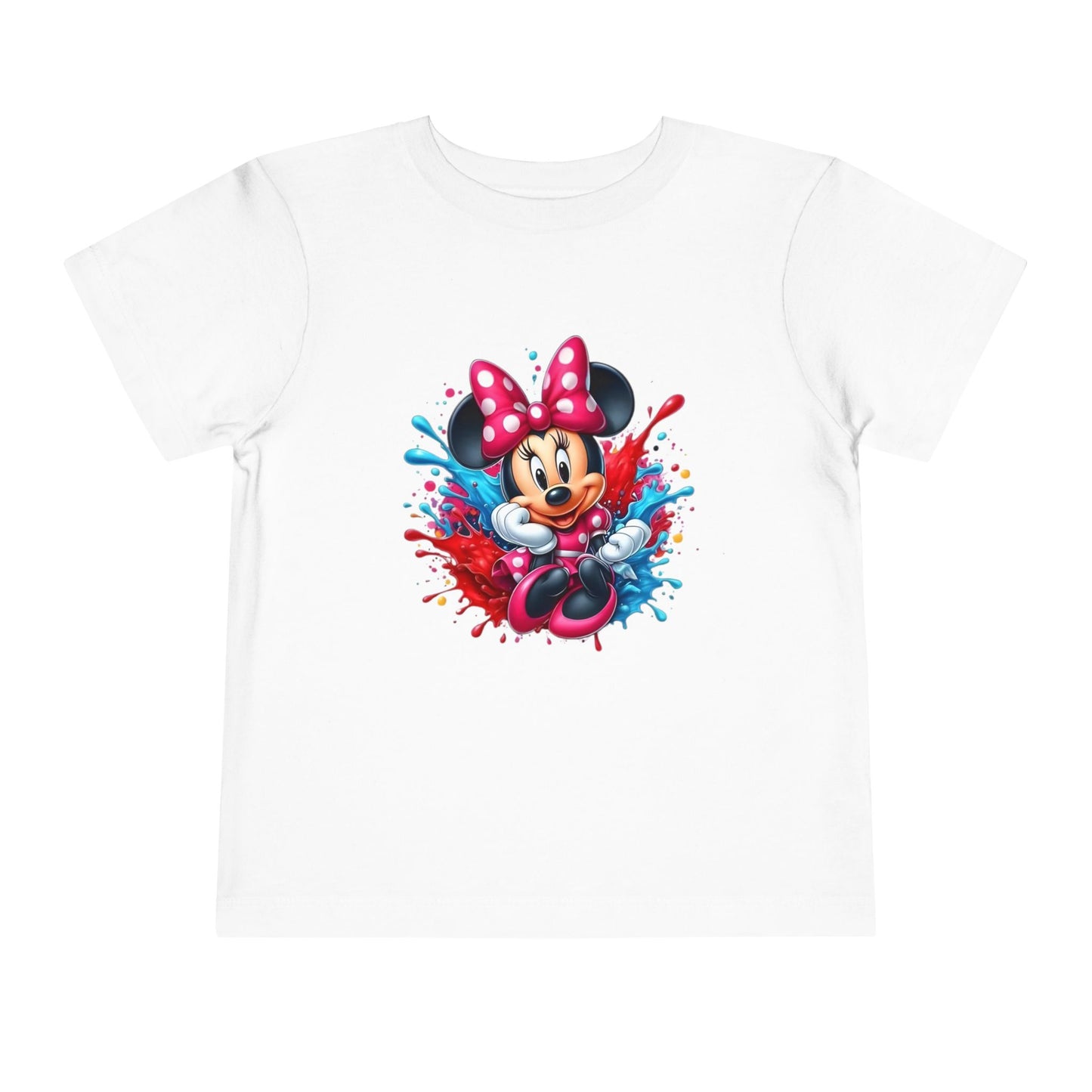 Minnie Mouse Toddler T-Shirt - Colorful Splash Design