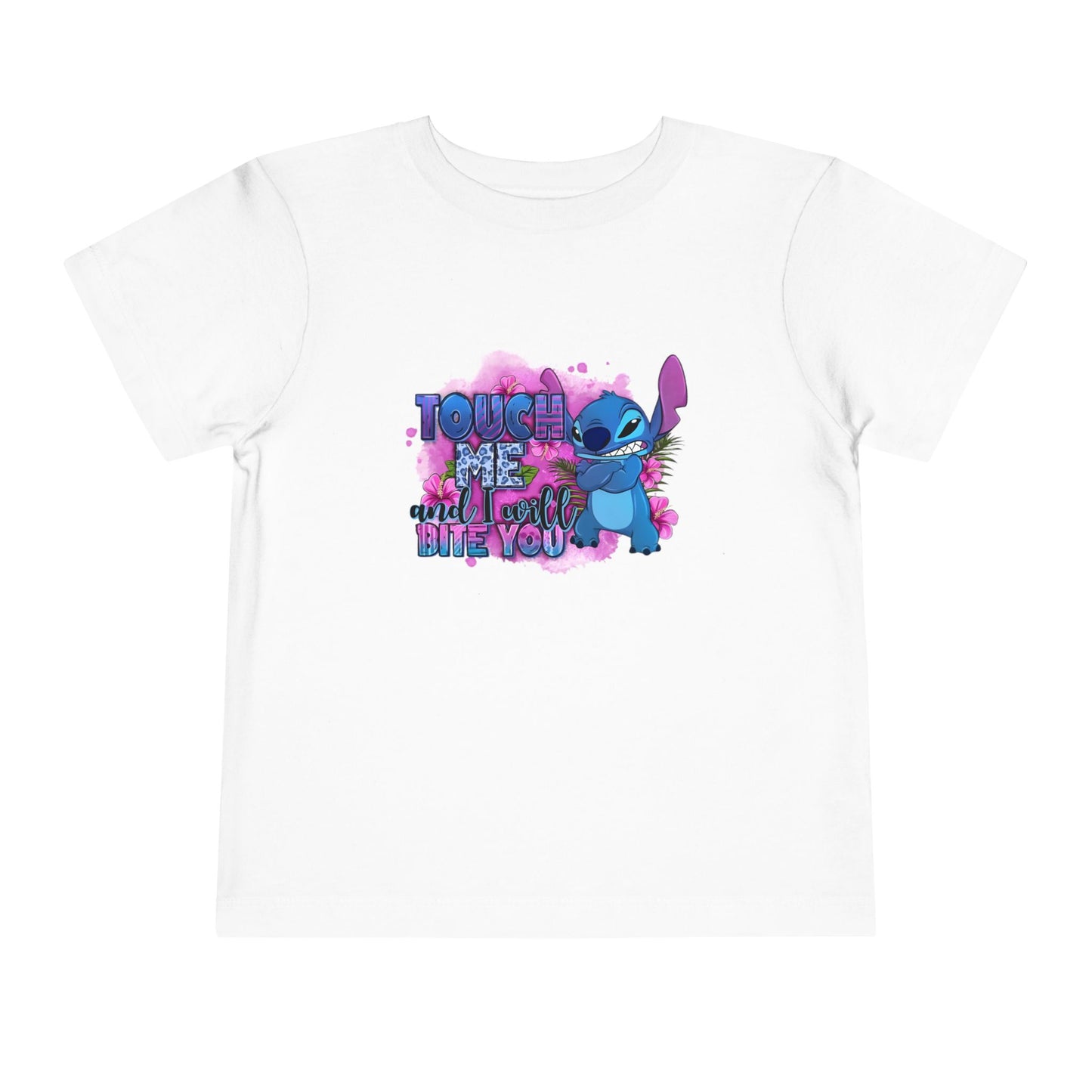 Stitch "Touch Me and I Will Bite You" Toddler Tee
