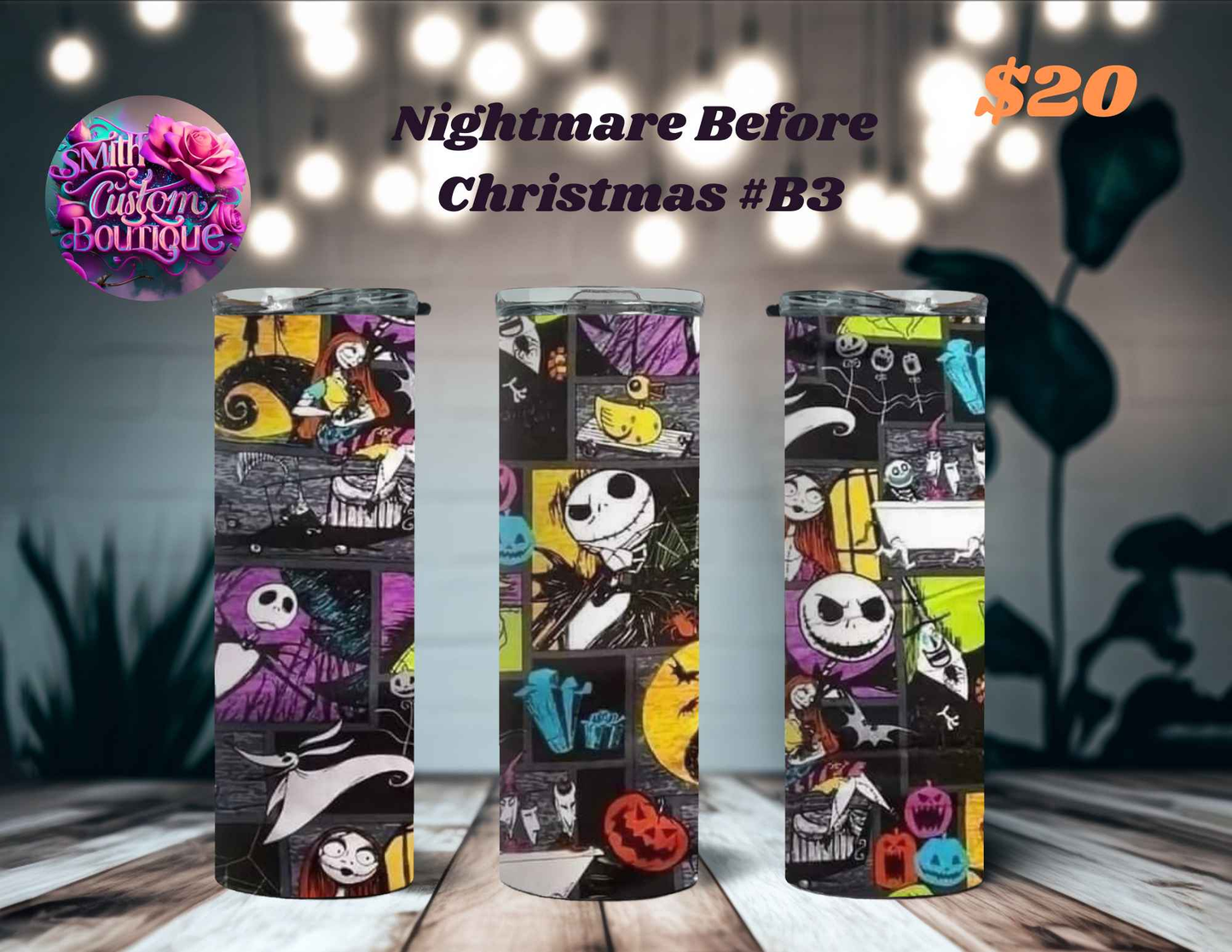 Nightmare Before Christmas Tumblers