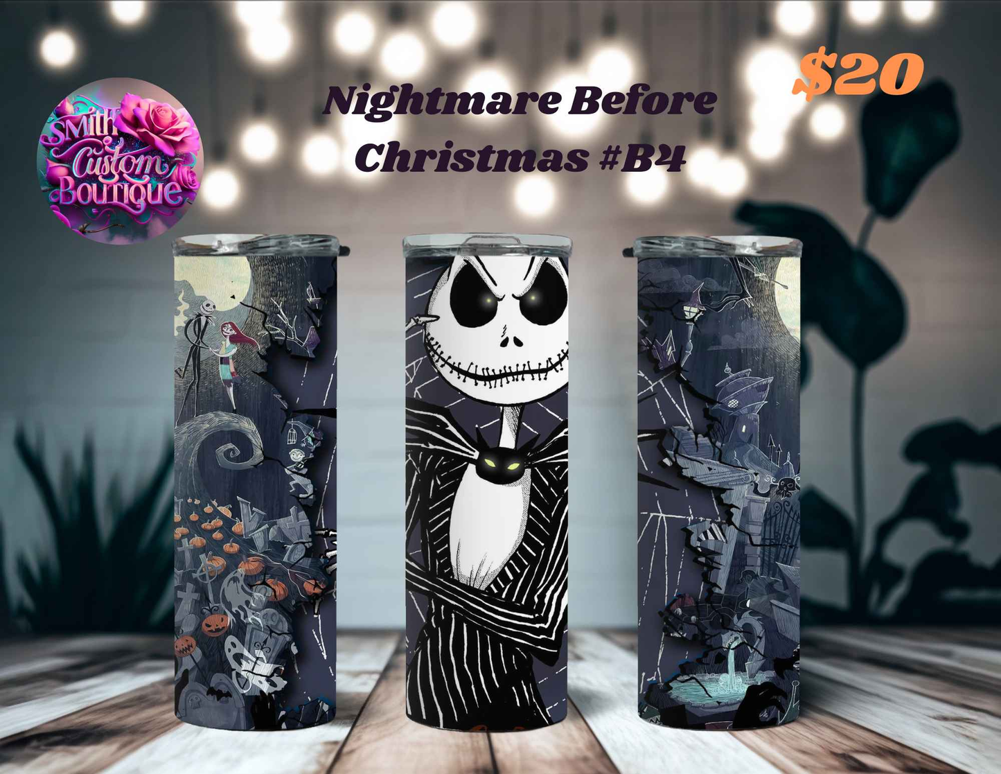 Nightmare Before Christmas Tumblers