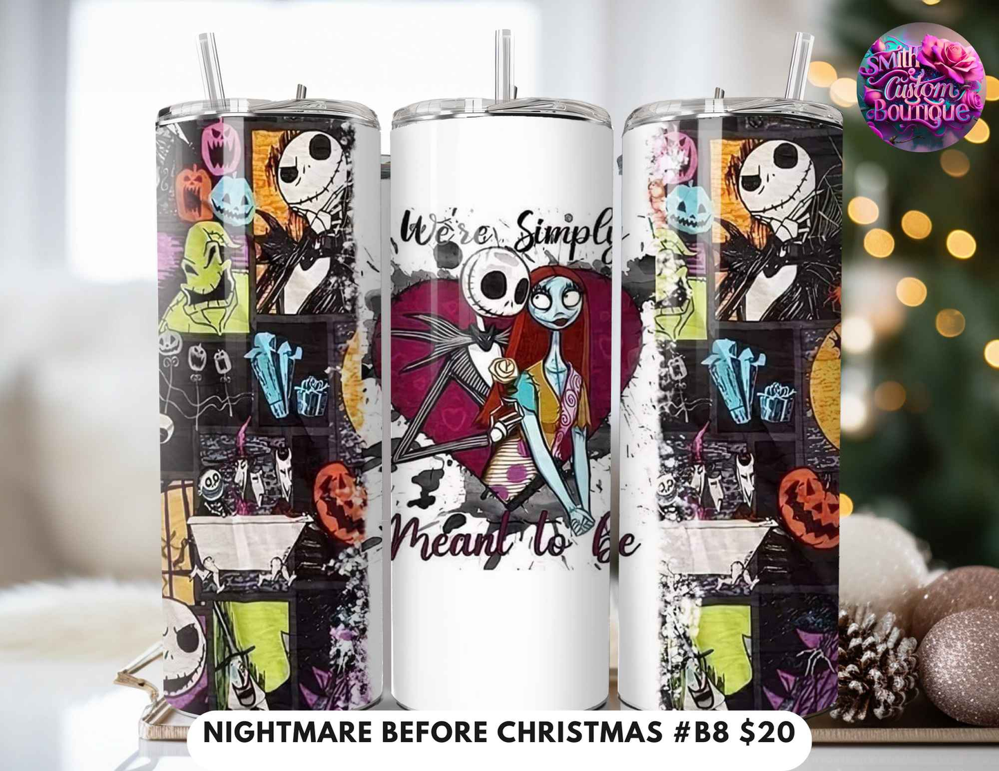 Nightmare Before Christmas Tumblers