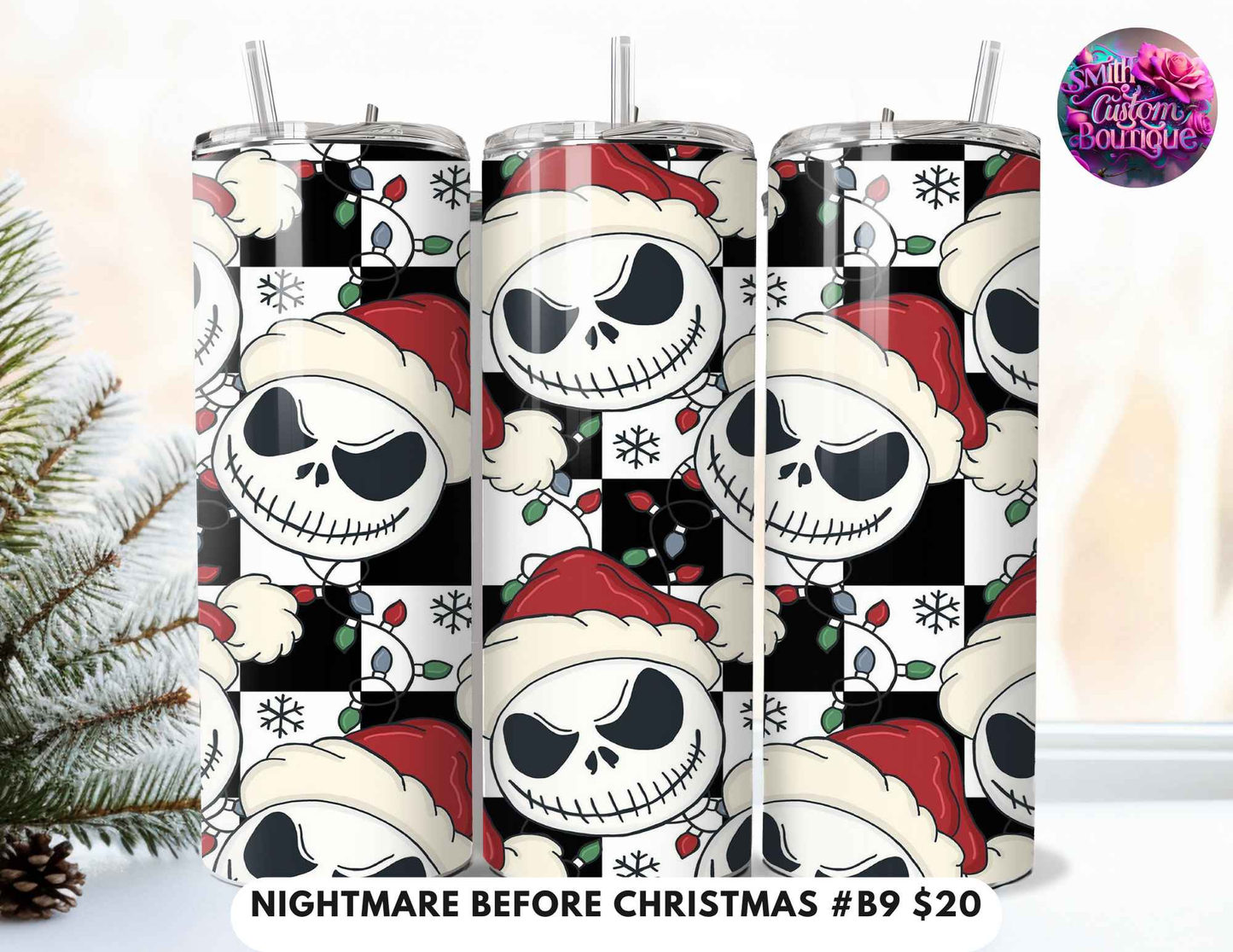 Nightmare Before Christmas Tumblers