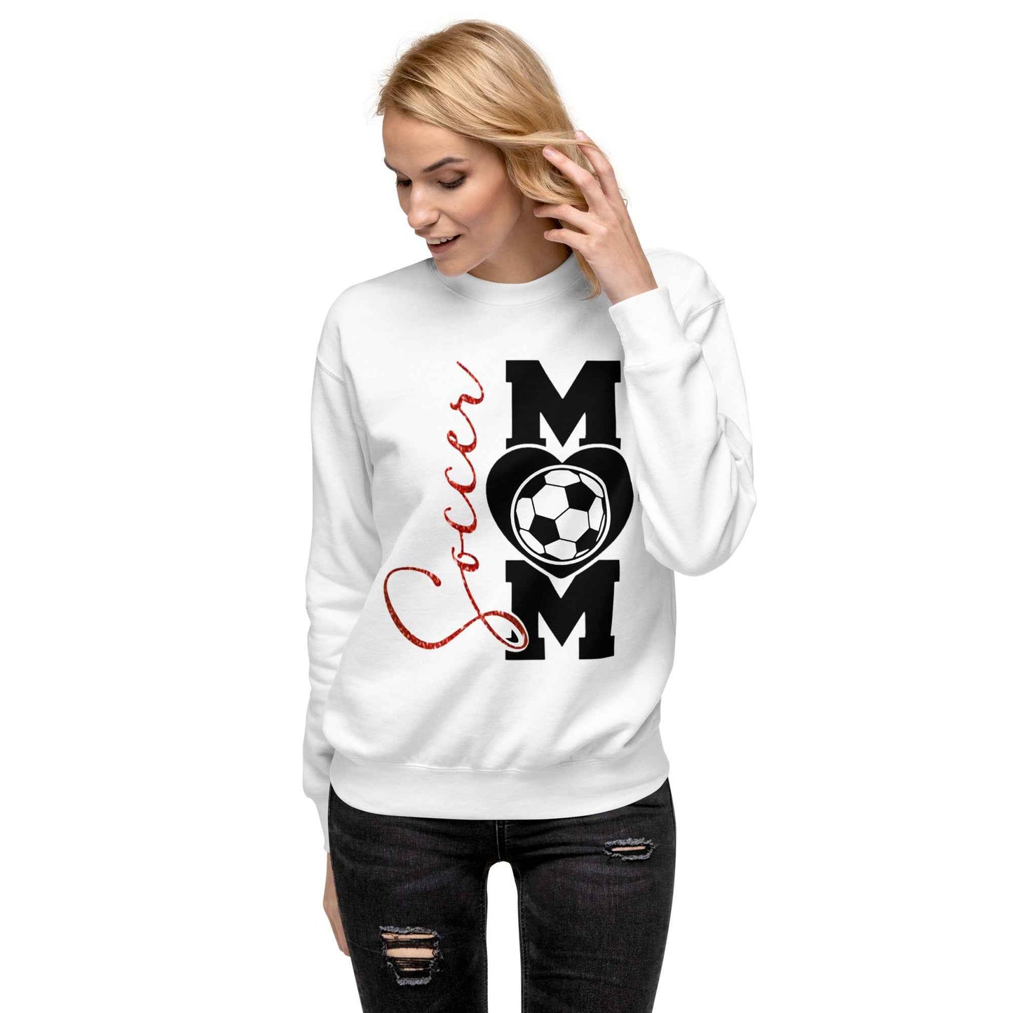 Soccer Mom Vertical 3D Puff Vinyl Sweatshirts