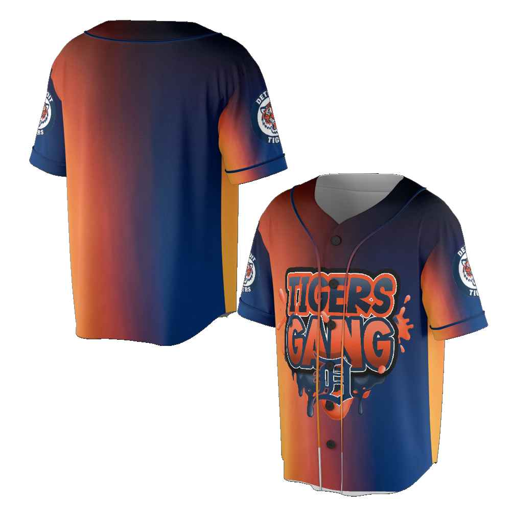 Detroit Tigers Gang Baseball Jersey