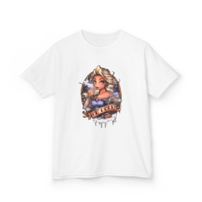 Frozen-Inspired Kids Heavy Cotton Tee - "Stay Cold" Graphic Shirt