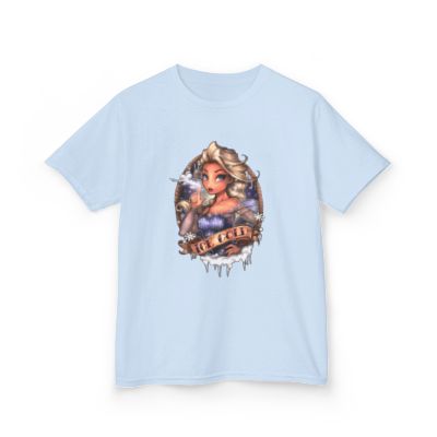 Frozen-Inspired Kids Heavy Cotton Tee - "Stay Cold" Graphic Shirt