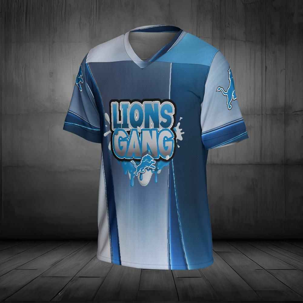 Detroit Lions Gang Football Jersey