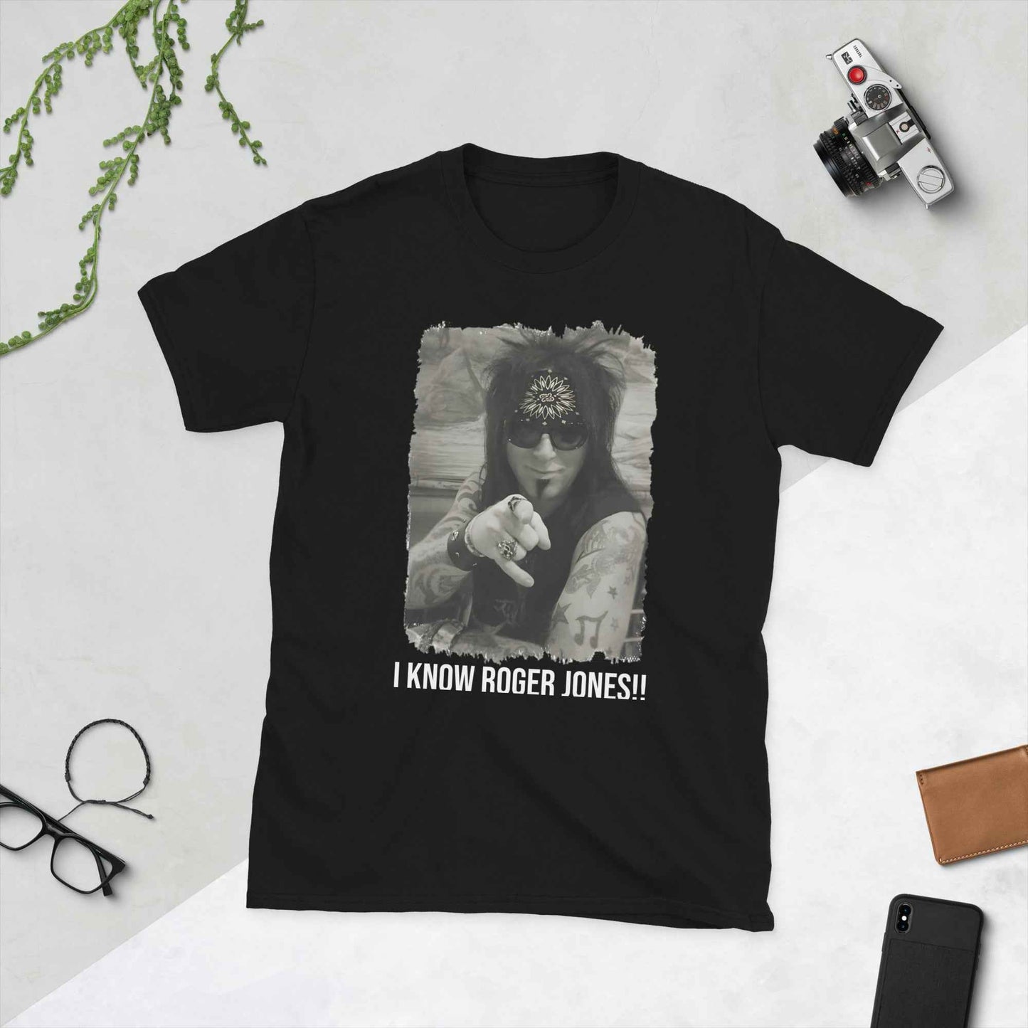 I Know Roger Jones Black and White Tee