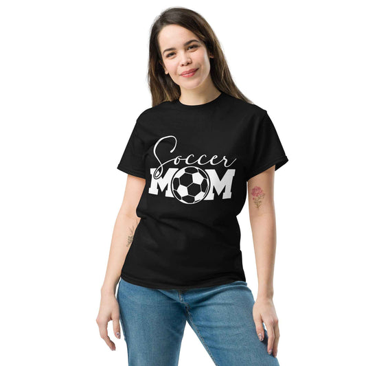 Soccer Mom TShirt Style A White Print