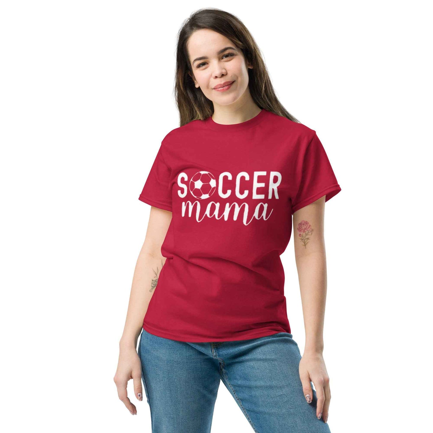 Soccer Mama Tshirt White Print