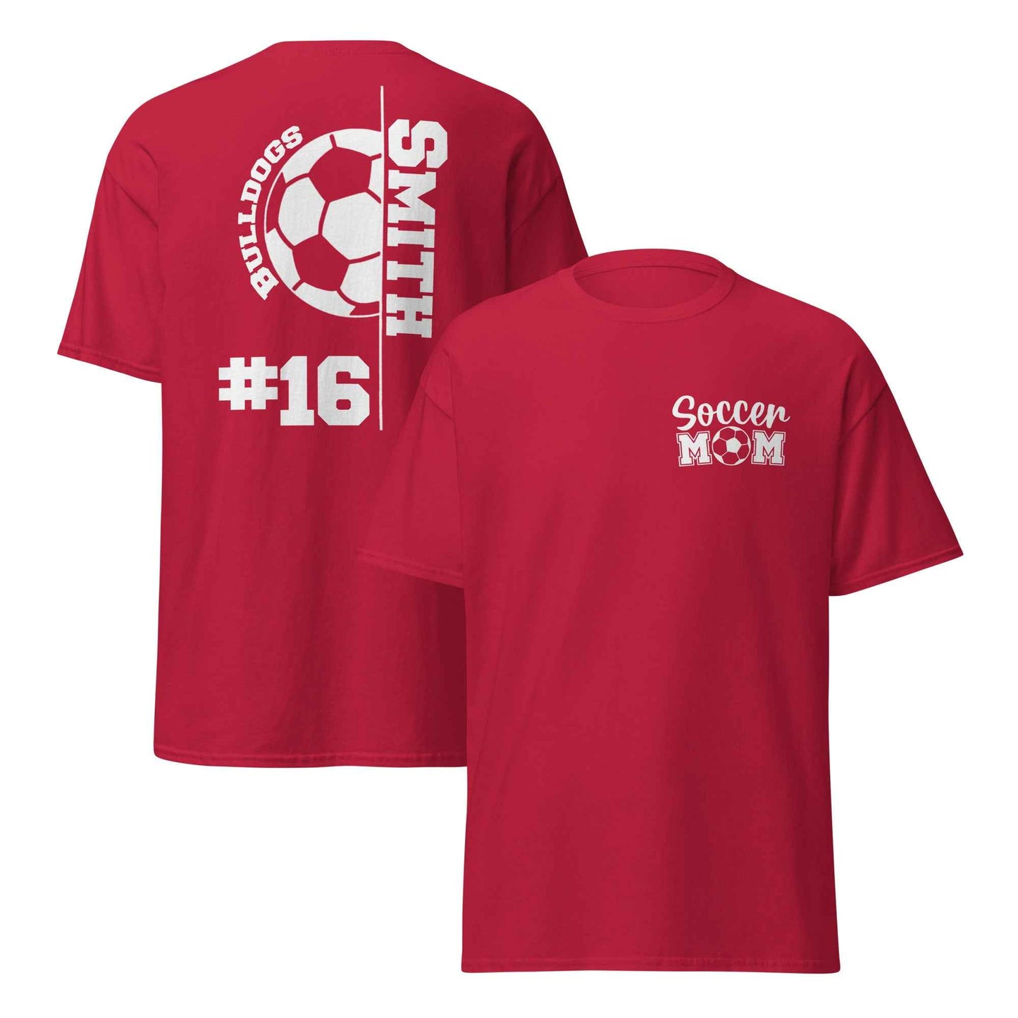 Soccer Mom Support TShirt White Print