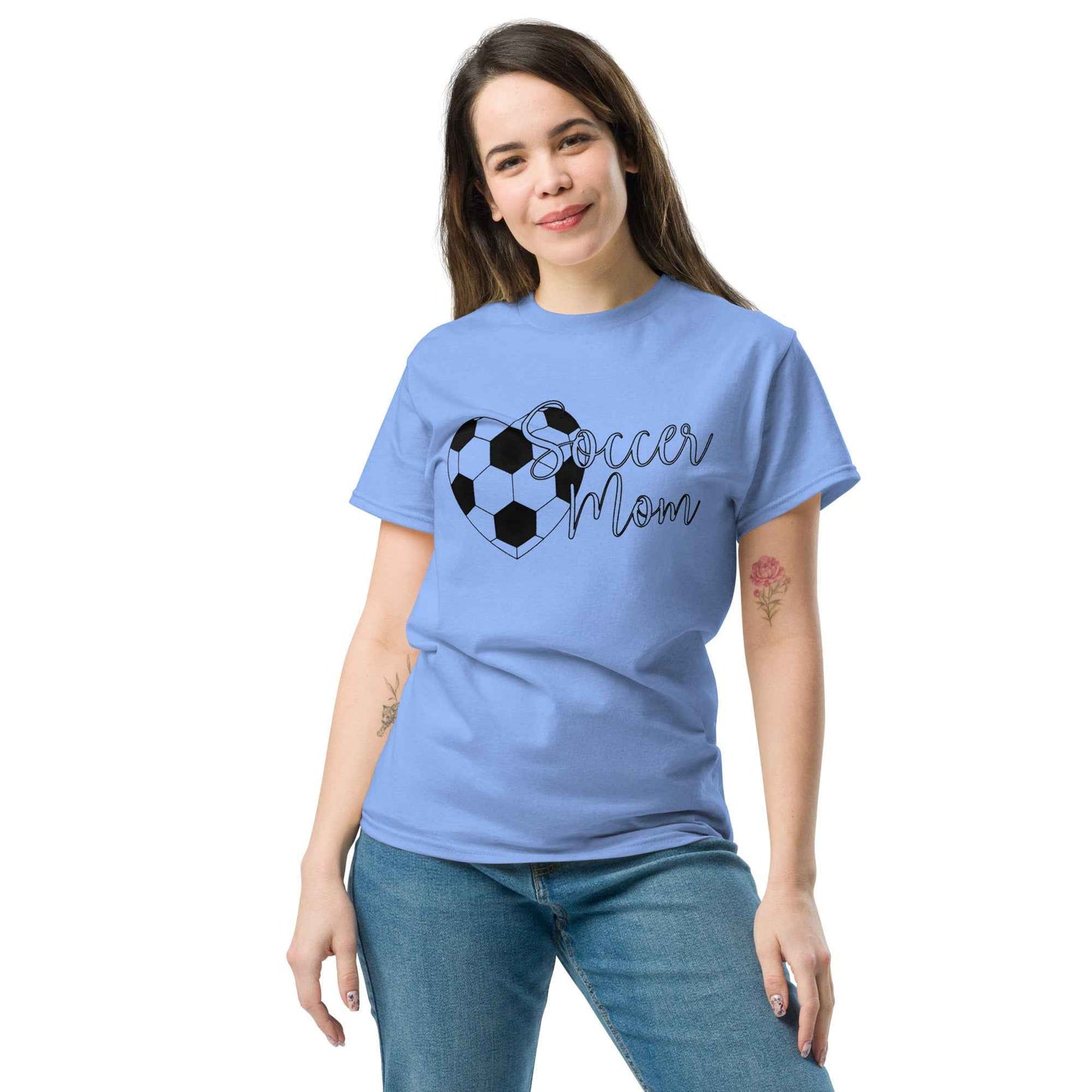 Soccer Mom TShirt Style C Black Print