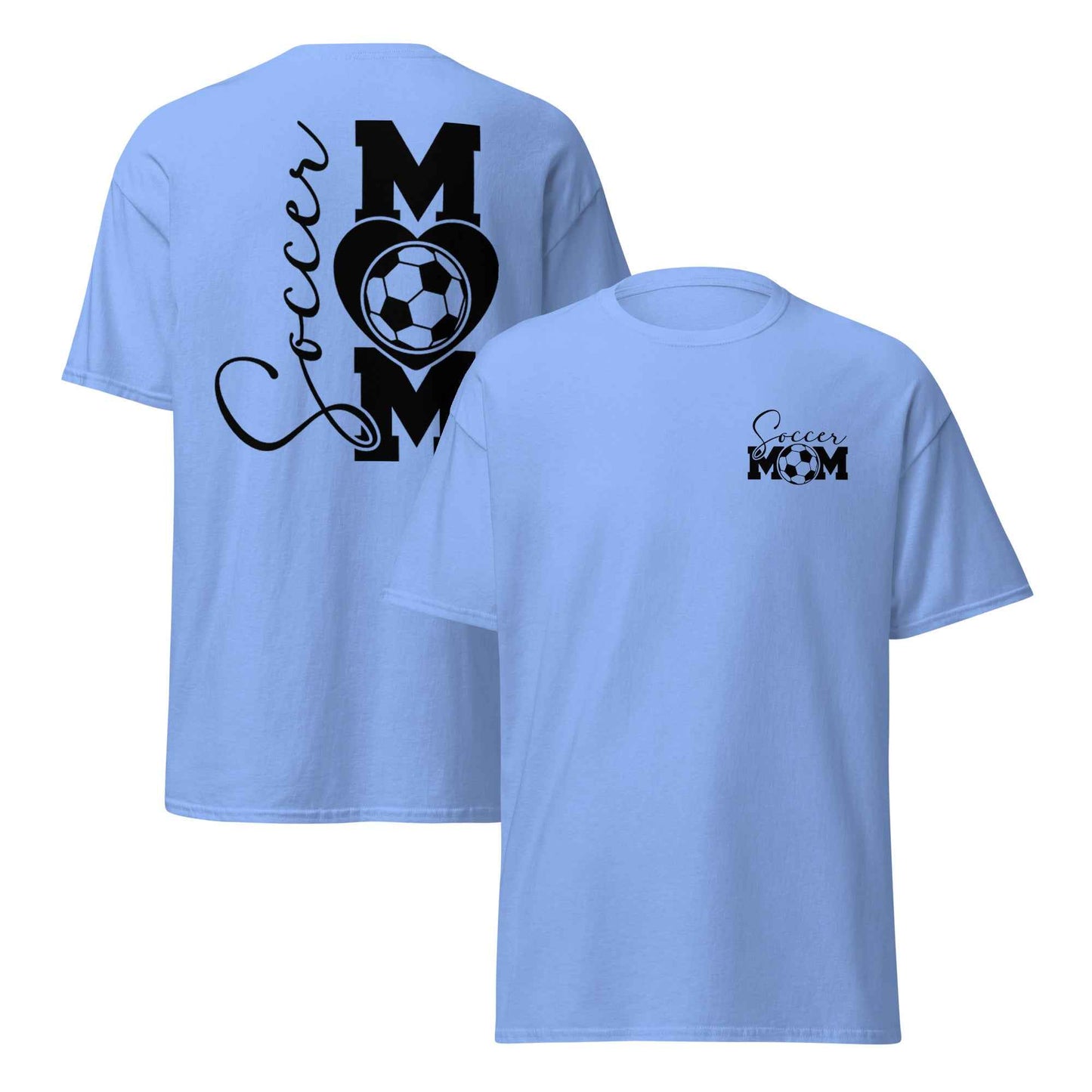 Soccer Mom Vertical Back Tshirt Black Print
