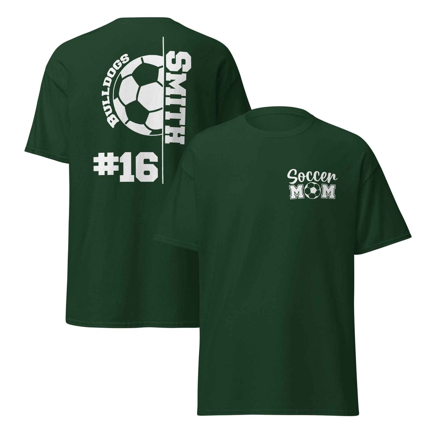 Soccer Mom Support TShirt White Print