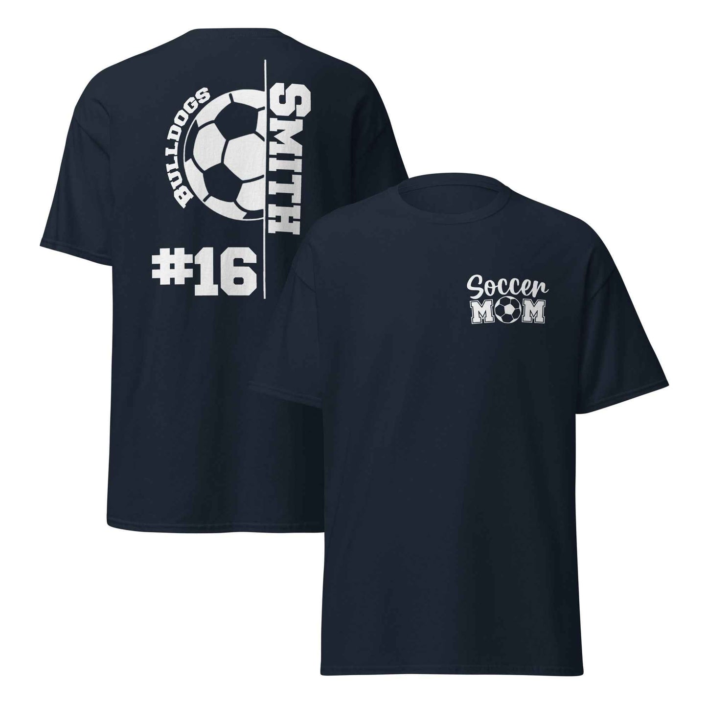 Soccer Mom Support TShirt White Print