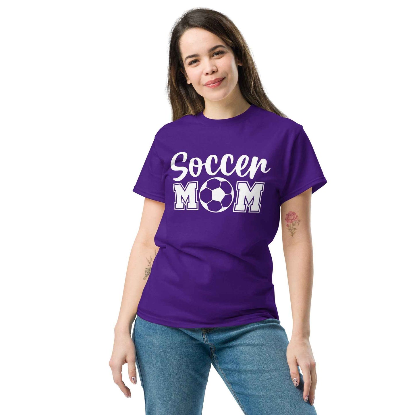 Soccer Mom Print Tshirt Style B White Print