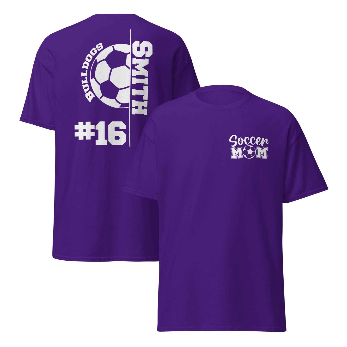Soccer Mom Support TShirt White Print