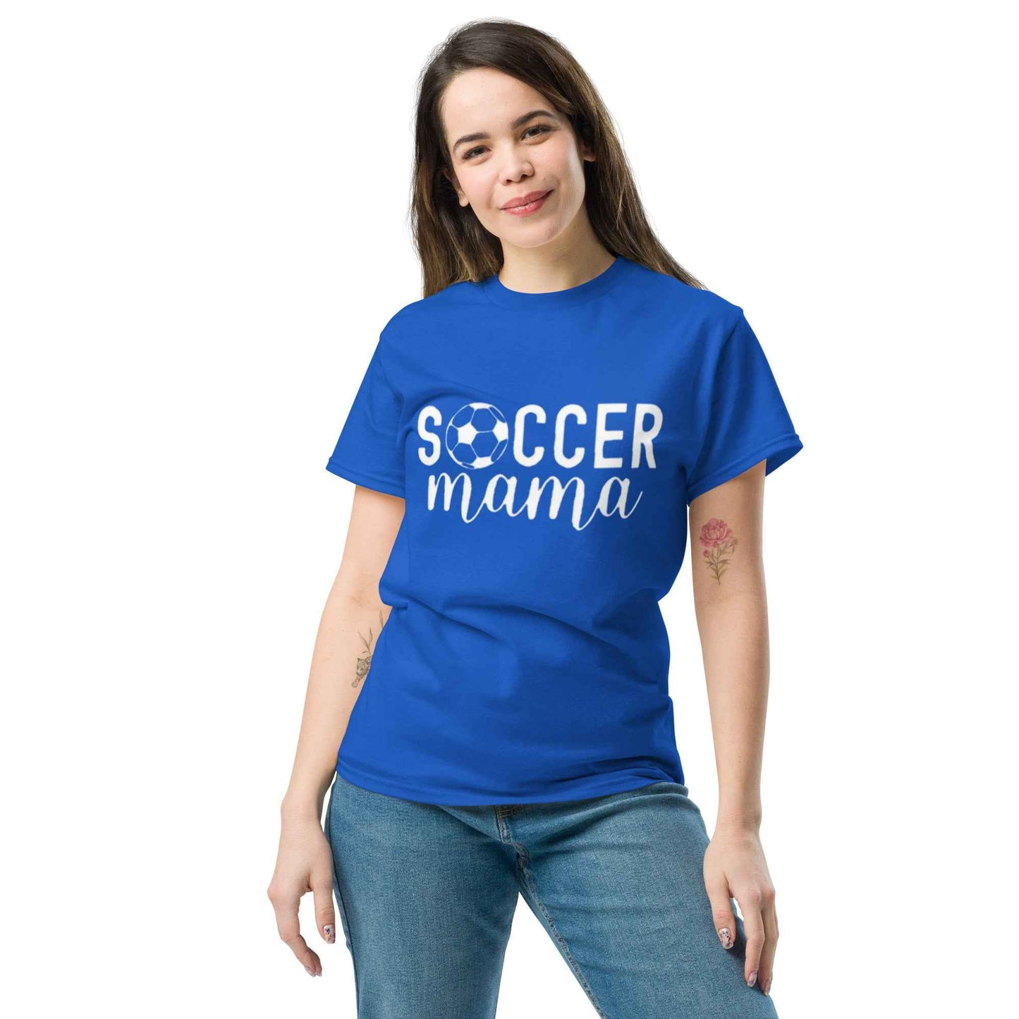 Soccer Mama Tshirt White Print