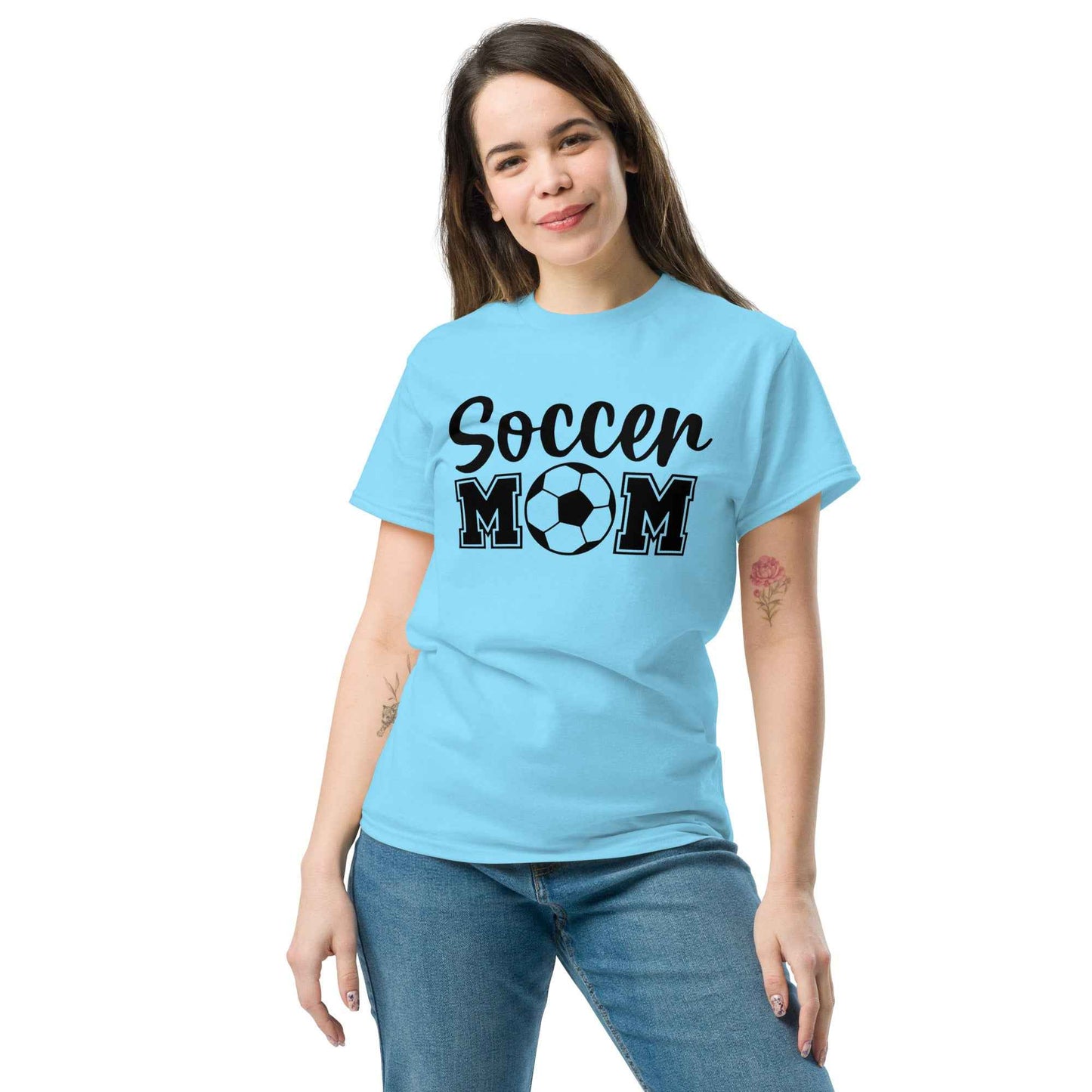 Soccer Mom Print Tshirt Style B Black Print