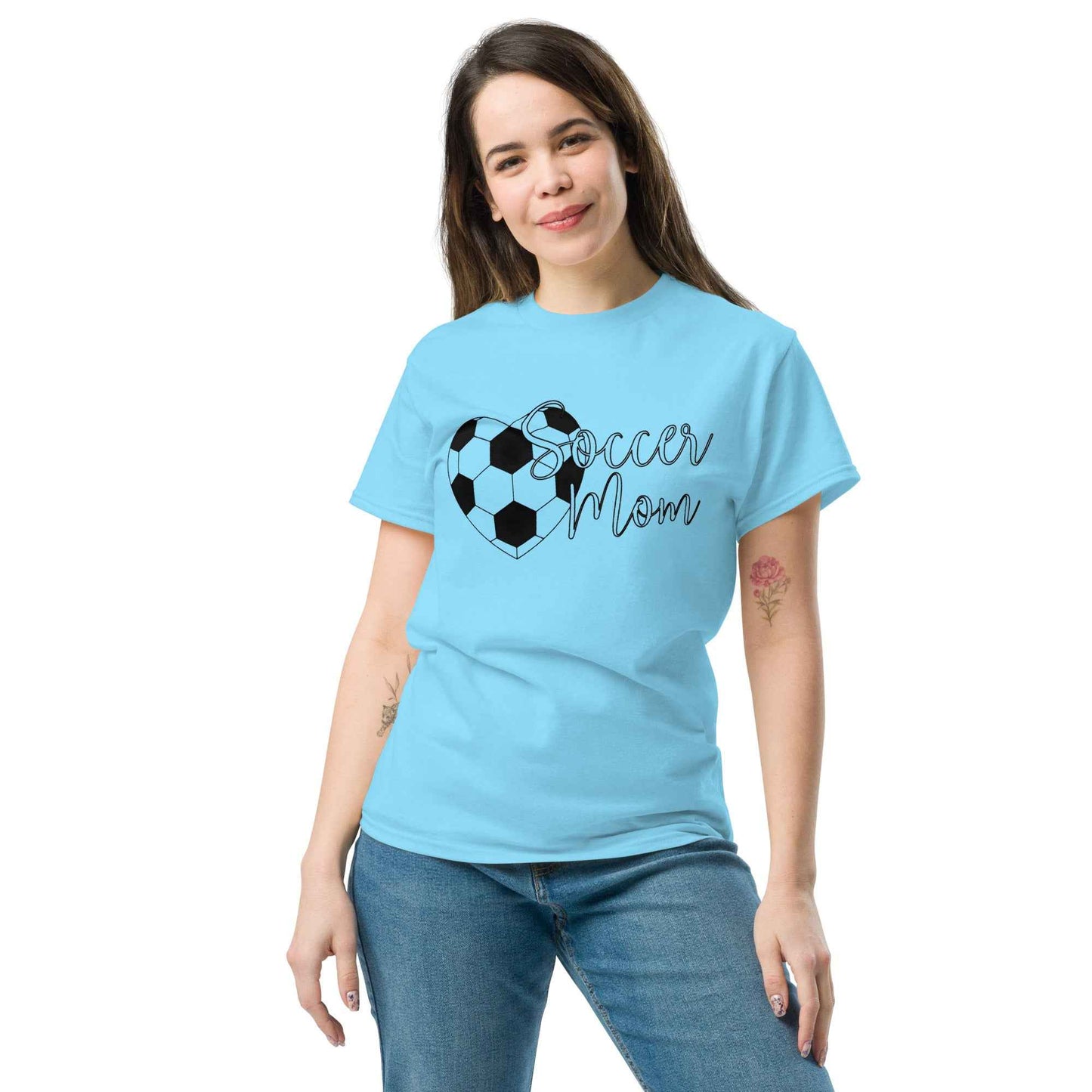 Soccer Mom TShirt Style C Black Print