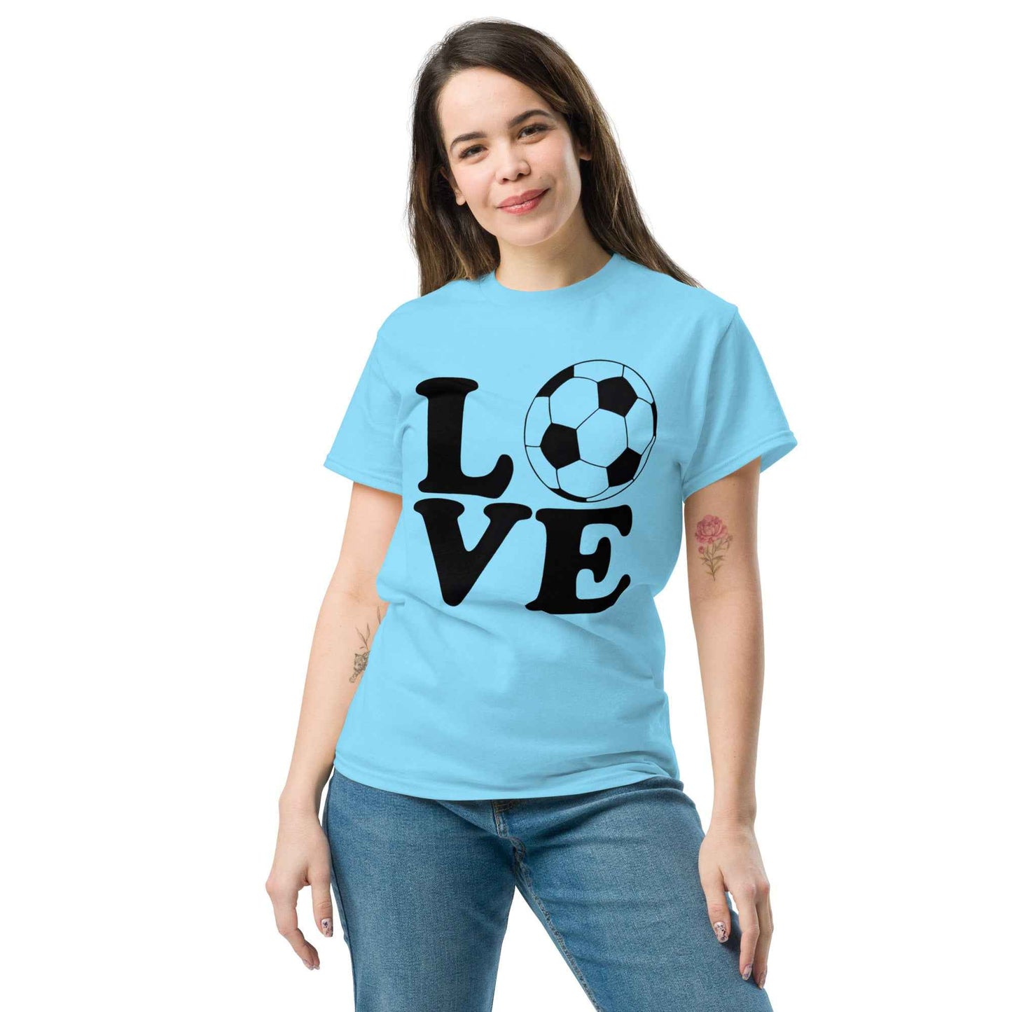 Love Soccer Tshirt Black Print