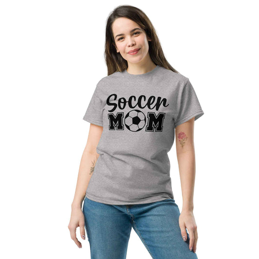 Soccer Mom Print Tshirt Style B Black Print