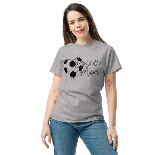 Soccer Mom TShirt Style C Black Print