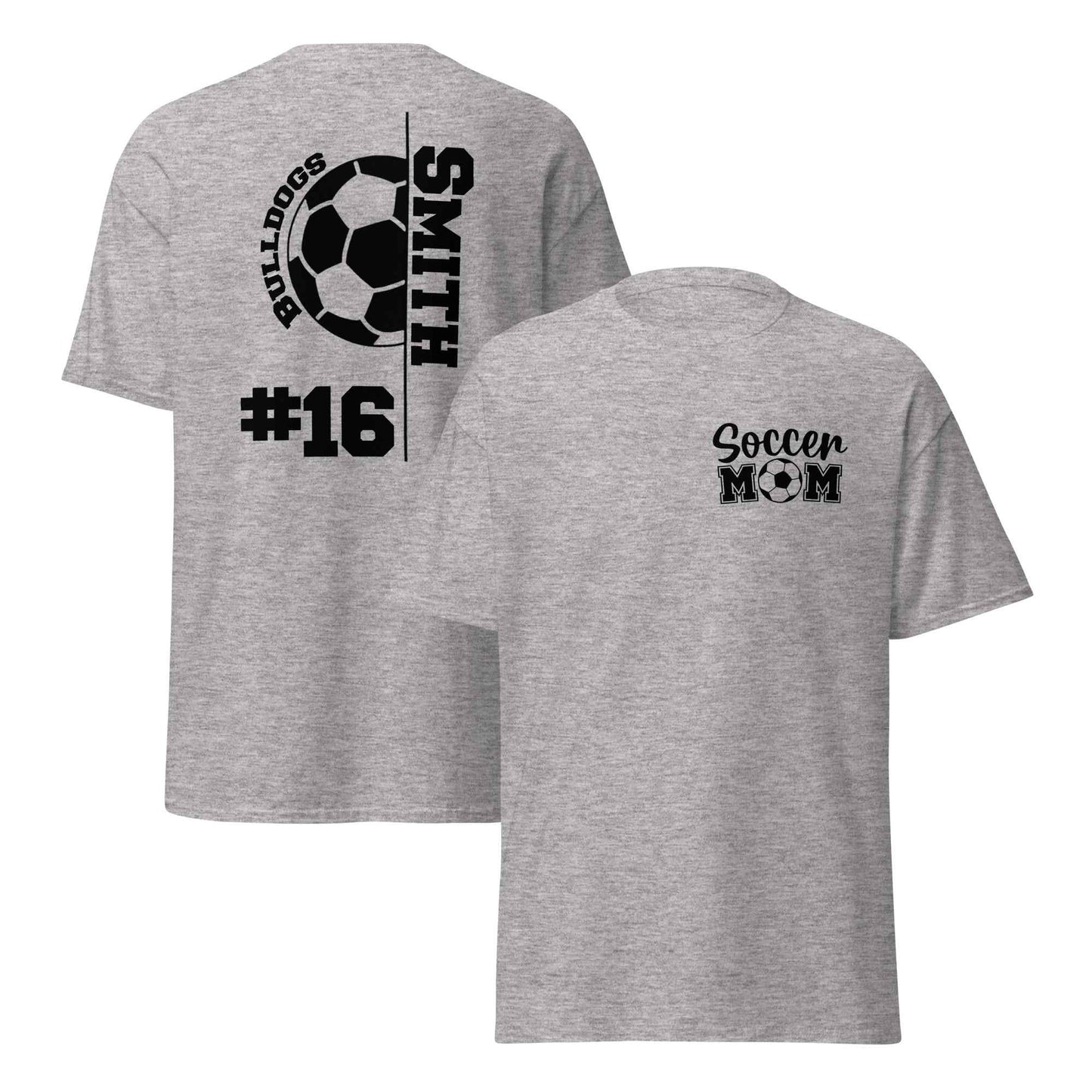 Soccer Mom Support TShirt Black Print