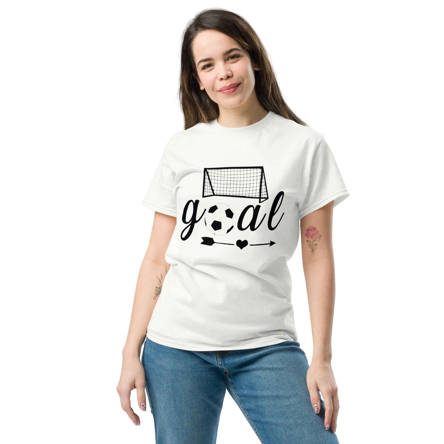 Soccer Mom Goal Print Tshirt Black Print