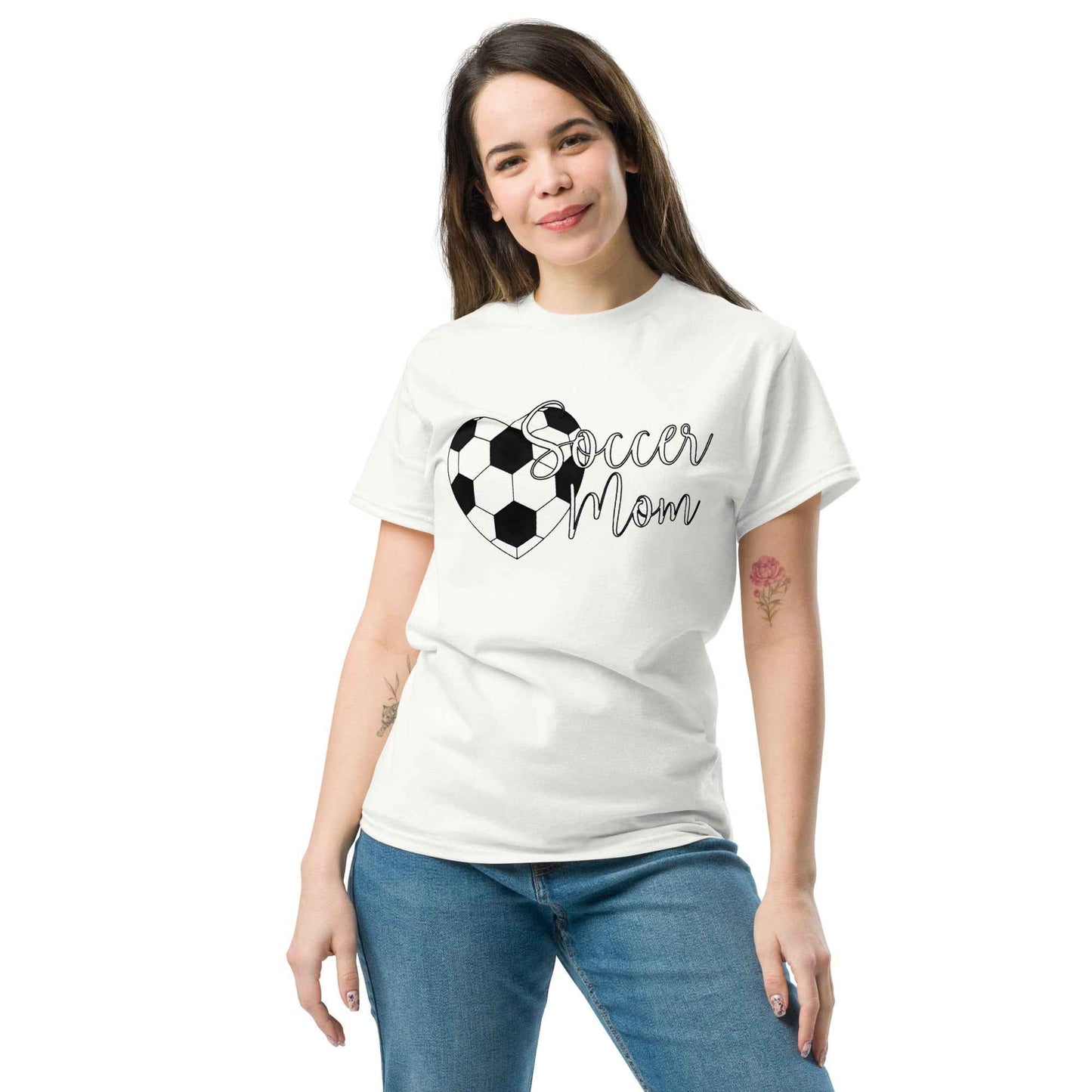 Soccer Mom TShirt Style C Black Print